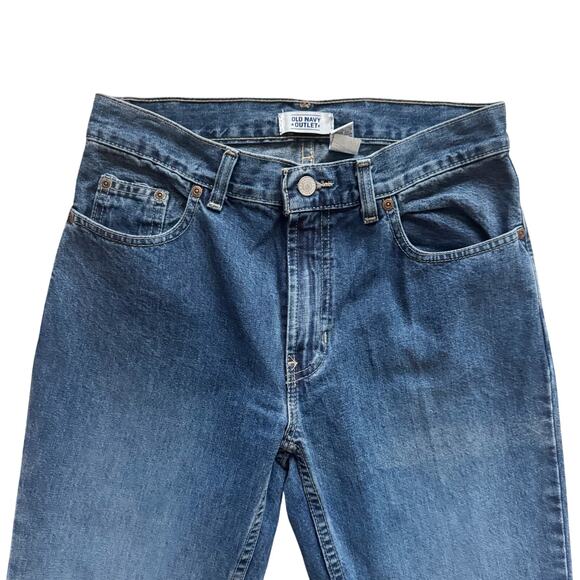 Vintage Old Navy Flare Jeans Women's size 4 6 8 Sz 28 Blue NEW Retro Y2K 90s - Picture 2 of 10